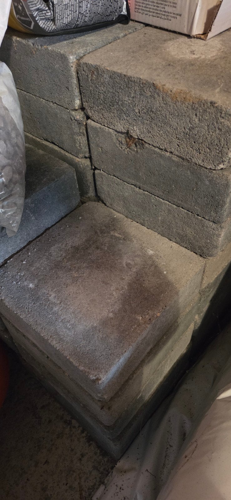 Gratis af te halen tuintegels, Tuin en Terras, Tegels en Klinkers, Ophalen, Zo goed als nieuw, Beton, Terrastegels