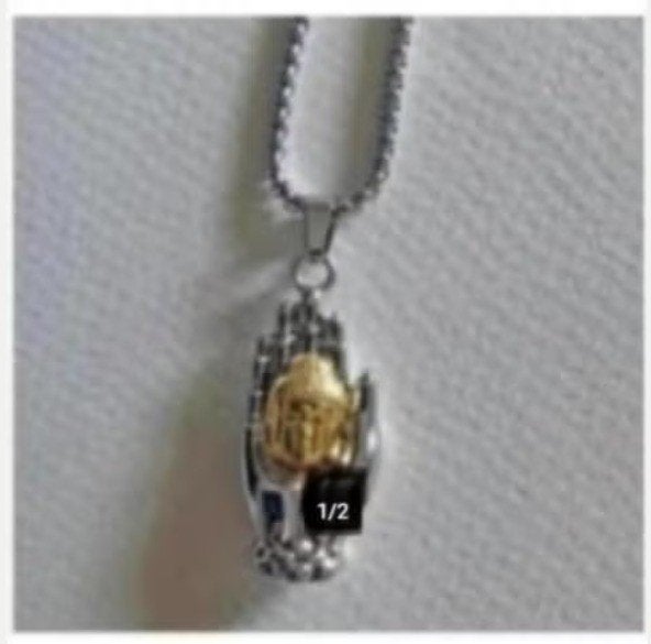 ketting boeddha, Sieraden, Tassen en Uiterlijk, Nieuw, Ophalen of Verzenden, Zilver, Overige materialen