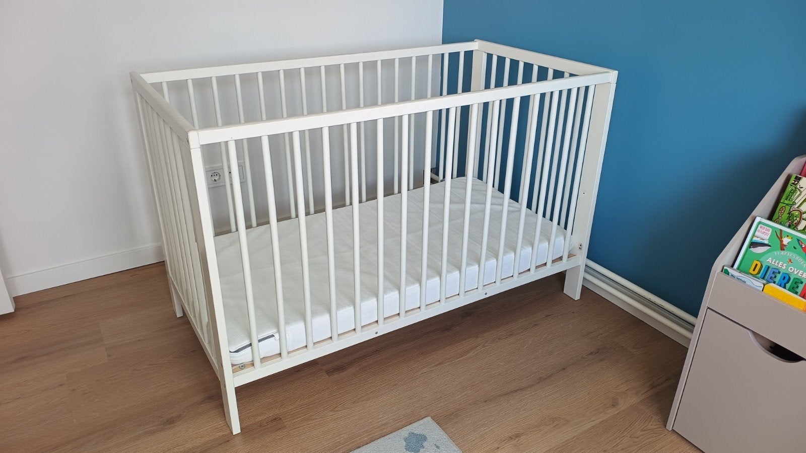 IKEA Gulliver Ledikant met Krummelur Matras (60x120x8 cm), Ophalen, Zo goed als nieuw, Ledikant