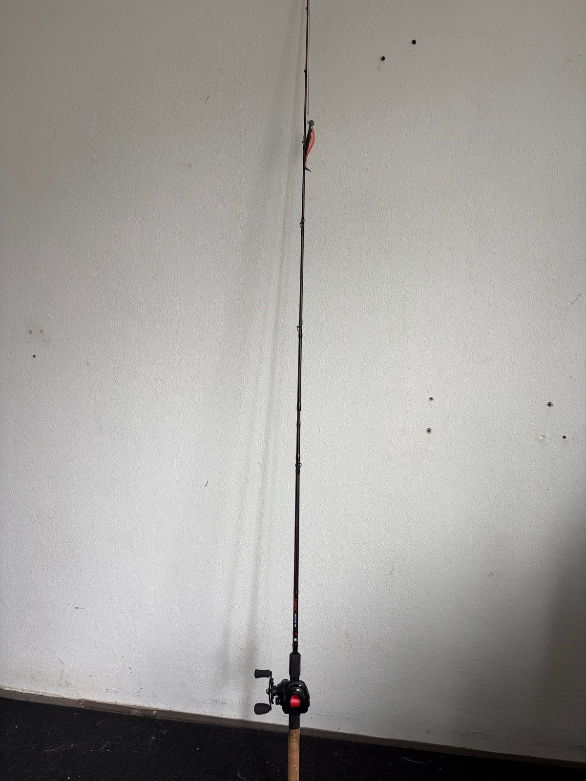 Legend Baitcast 210 Werphengel met Storm II Molen, Ophalen, Zo goed als nieuw, Complete hengel