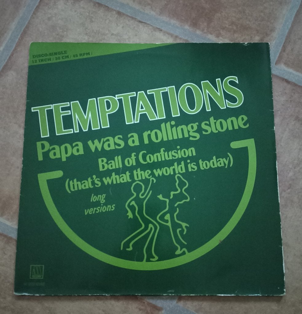 12'' Temptations - Papa was a rolling stone, Cd's en Dvd's, Ophalen of Verzenden, Gebruikt, 12 inch
