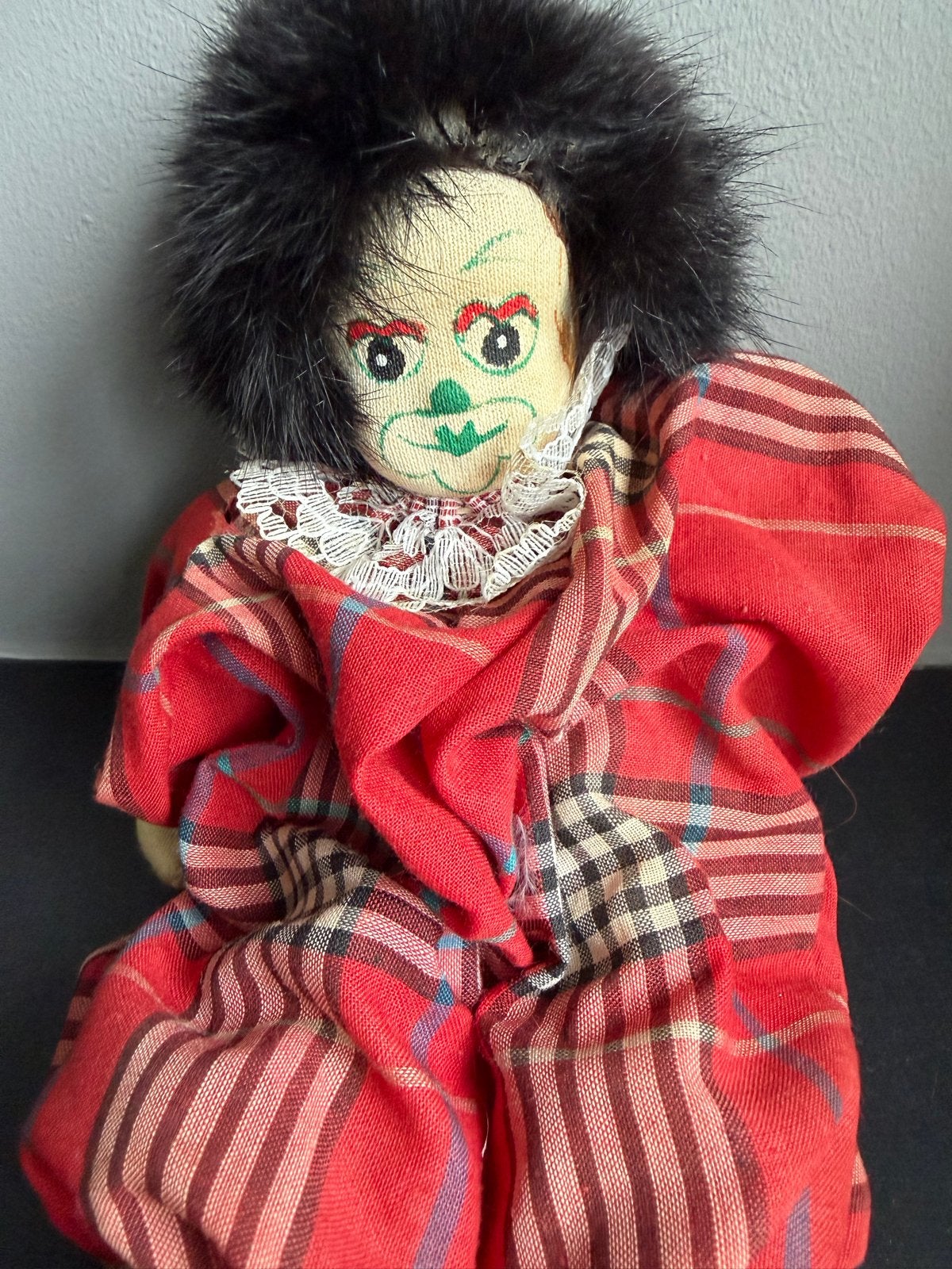 Vintage stoffen zandclowntjes - Set van 2, Verzamelen, Ophalen of Verzenden, Gebruikt, Overige typen