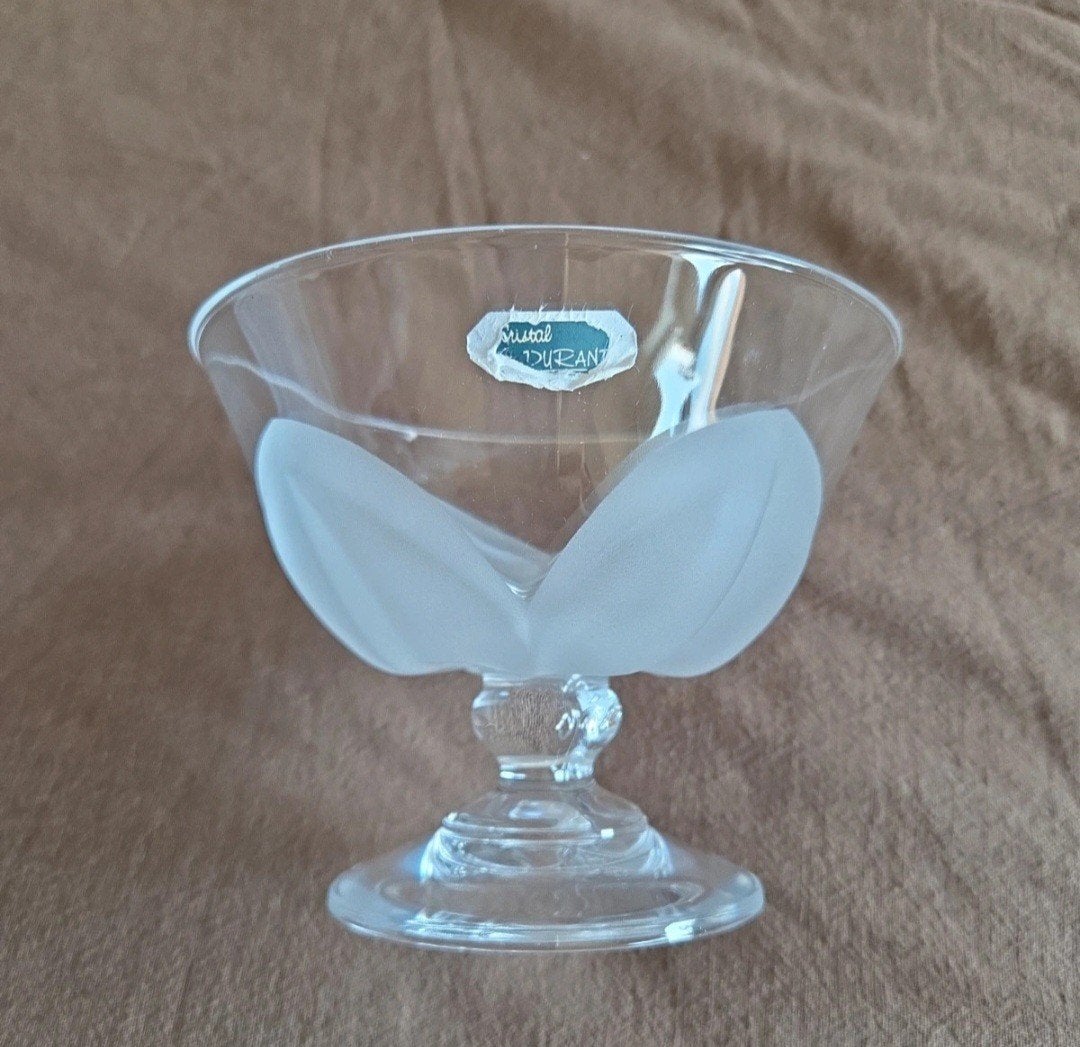 Vintage Cristal J.G. Durand "Florance"  IJscoupe, Ophalen of Verzenden