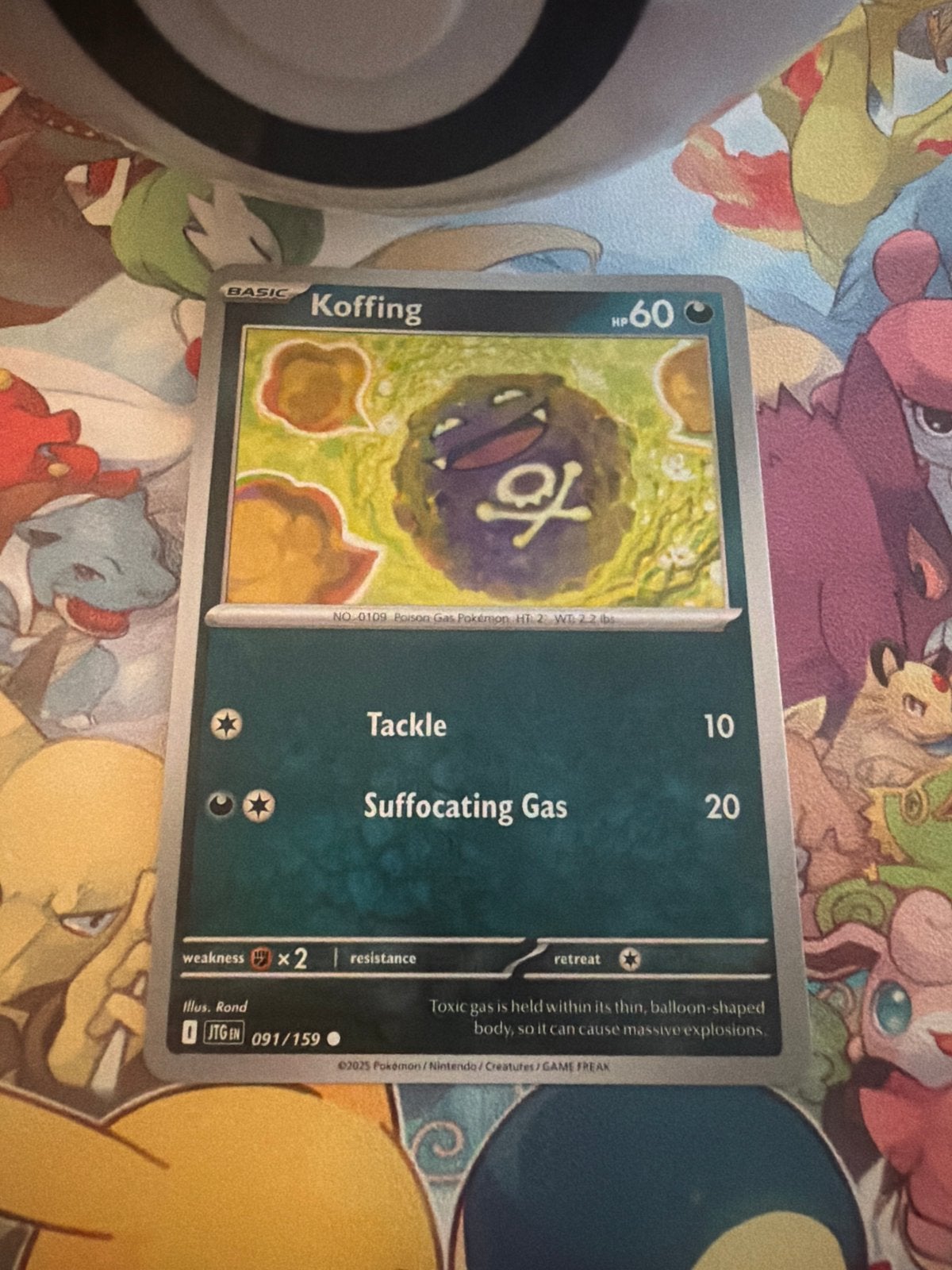 Koffing 091/159 Pokémon kaart - Journey Together, Ophalen of Verzenden, Zo goed als nieuw, Losse kaart