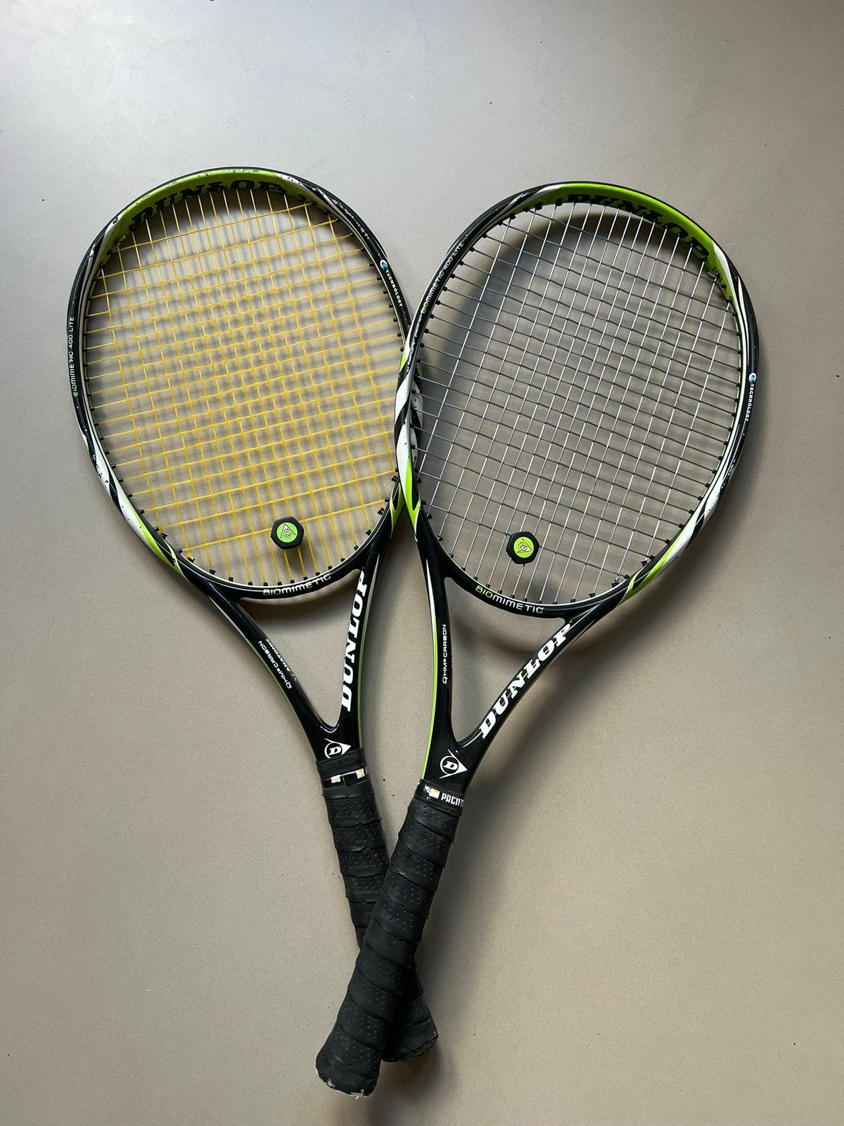 2x tennisracket Dunlop Biomimetic 400 lite, L2, Gebruikt, Ophalen of Verzenden, Racket