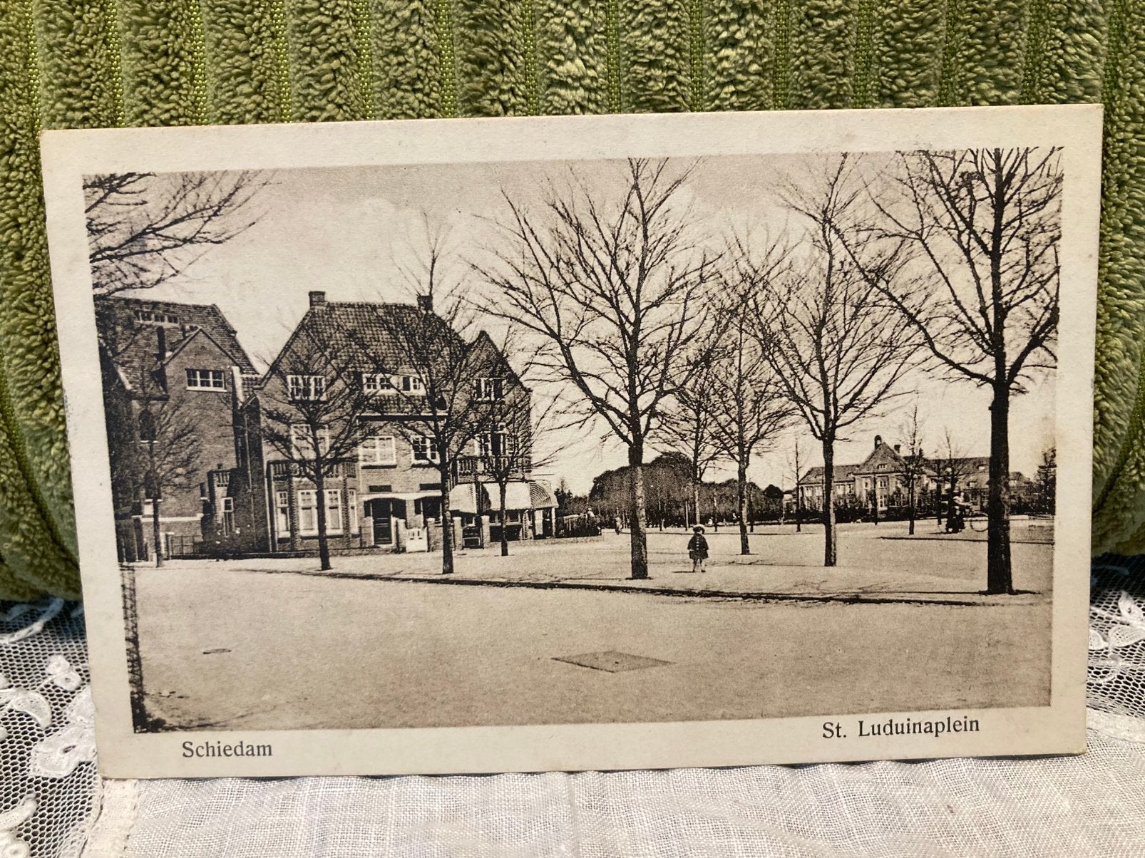 Oude ansichtkaart Schiedam St. Luduinaplein (190826), Ophalen of Verzenden, Voor 1920, Zuid-Holland