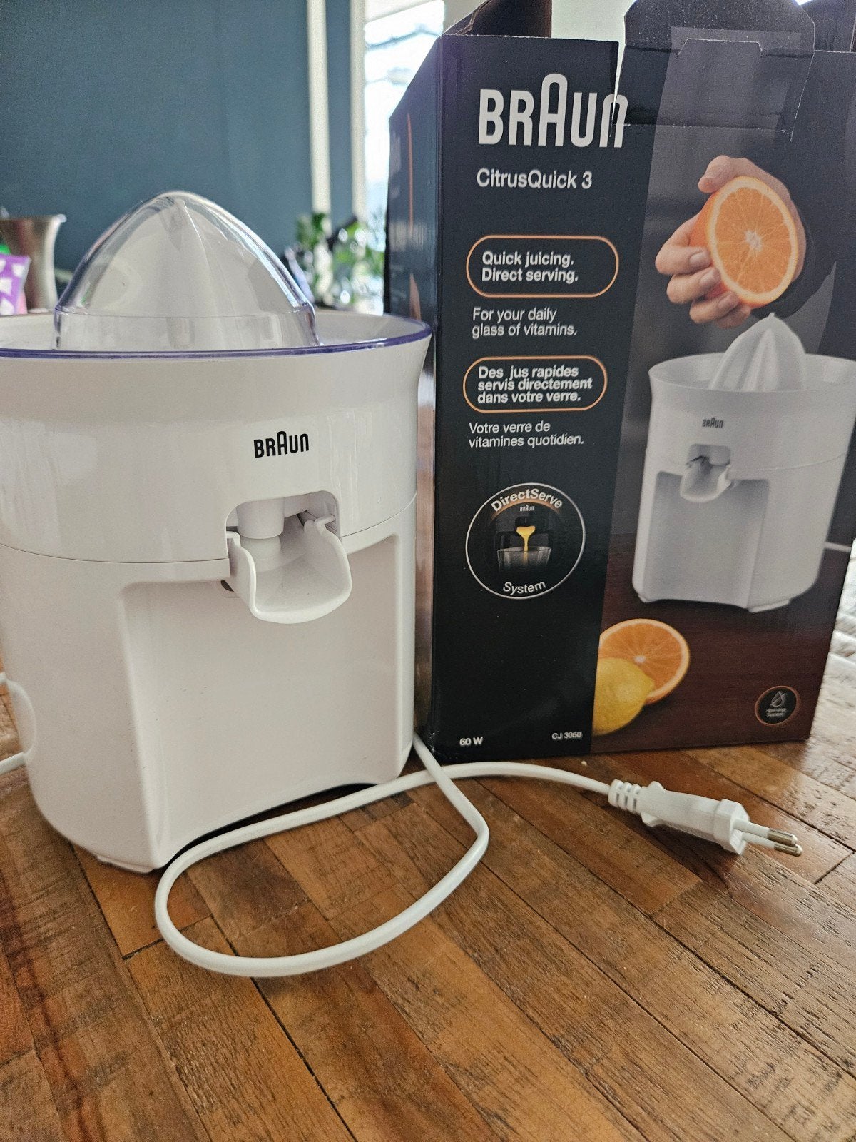 Citruspers Braun CJ 3050, Ophalen, Zo goed als nieuw, Vaatwasserbestendig, 3 snelheden of meer