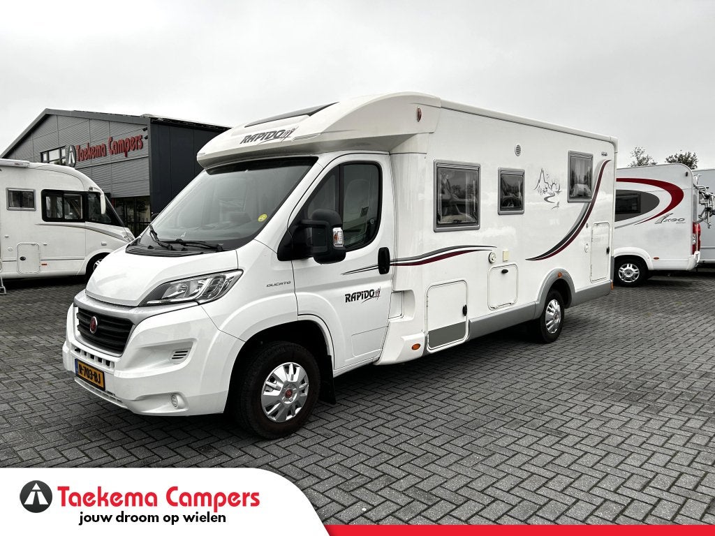 Rapido Le Randonneur 680 Queensbed/2014/Euro-5/6.90M/Airco!, Caravans en Kamperen, Fiat, 6 tot 7 meter, Bedrijf, Tot en met 3
