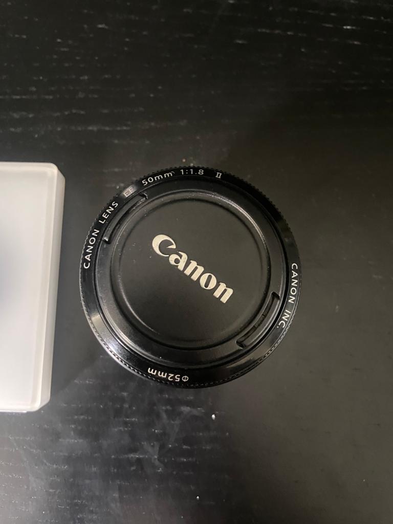 Canon EF 50MM F1.8 lens + filter, Audio, Tv en Foto, Fotografie | Lenzen en Objectieven, Ophalen of Verzenden, Zo goed als nieuw