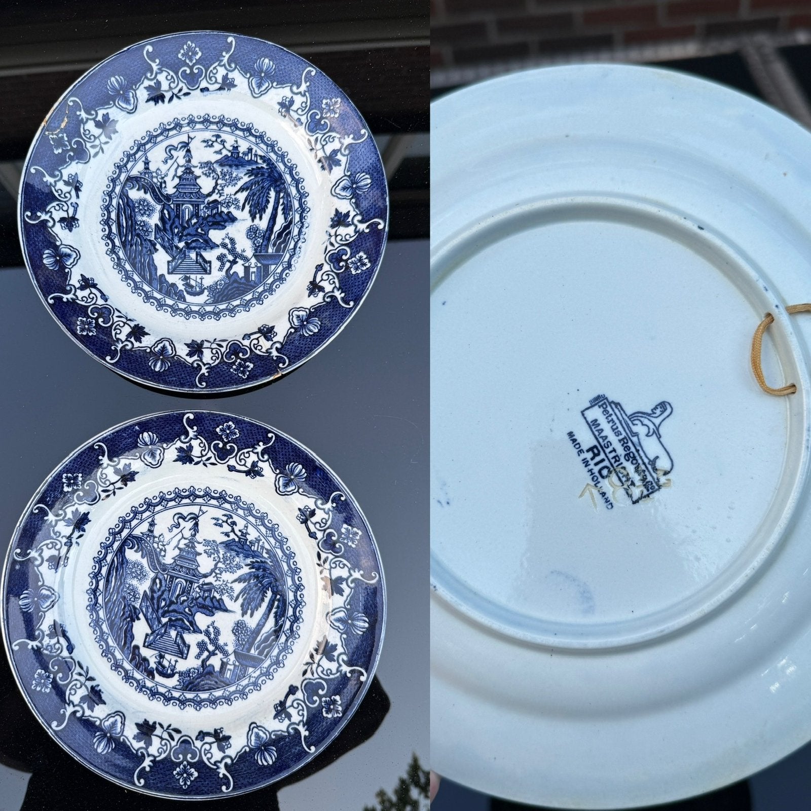Delfsblauwe bord, Ophalen