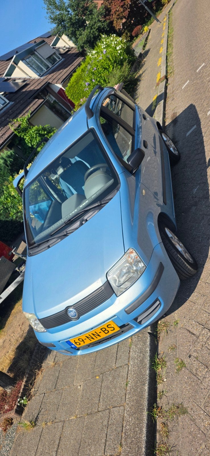 Fiat Panda 1.1 40KW 2003 Blauw, Voorwielaandrijving, Stof, 54 pk, Origineel Nederlands