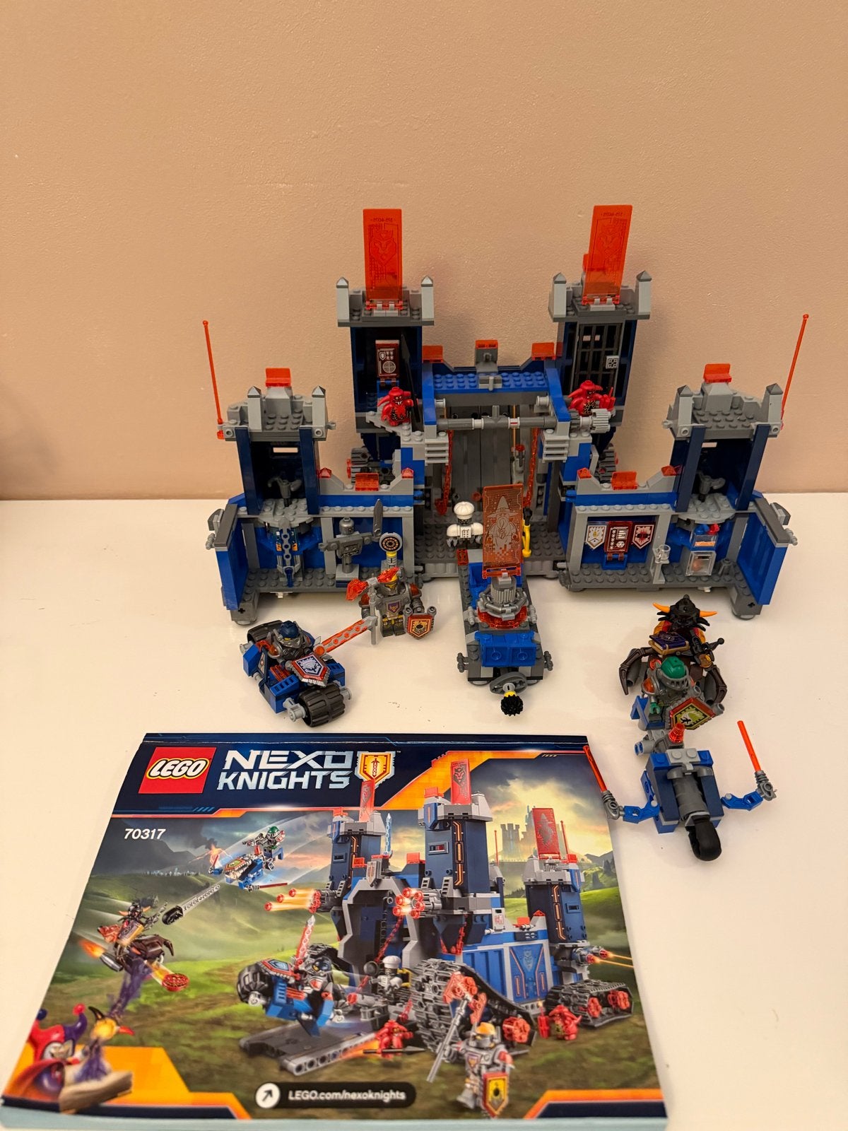 Lego Nexo Knights 70317 Het Fortex Kasteel, Lego, Ophalen of Verzenden, Zo goed als nieuw, Compleet