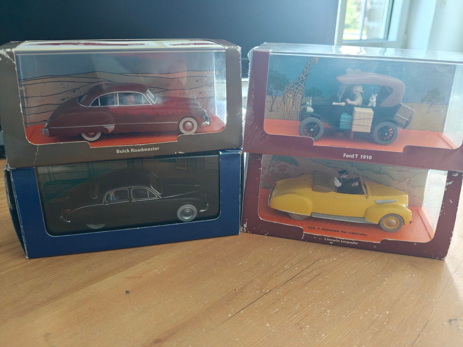 Set van 4 vintage modelauto's in originele verpakking, Ophalen of Verzenden, Zo goed als nieuw, Auto, Overige merken