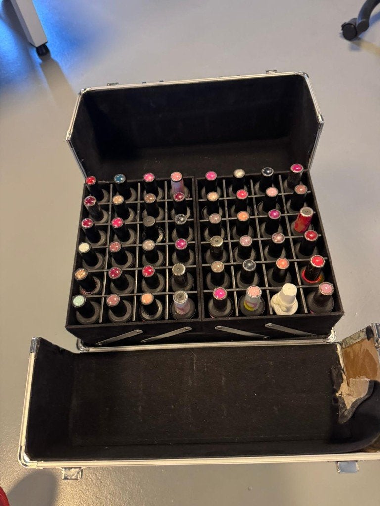Pinkgellak hele set, Zwart, Ophalen of Verzenden, Zo goed als nieuw, Handen en Nagels