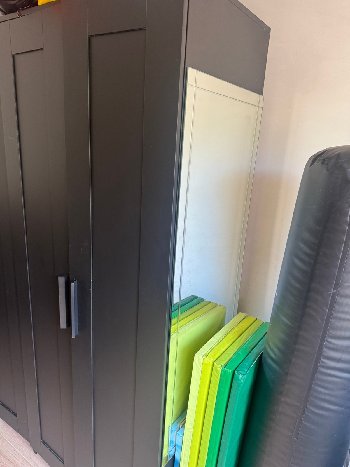 Ikea pax kast 2 deurs met pas spiegel erop geplankt, Ophalen of Verzenden, Zo goed als nieuw, 50 tot 75 cm, 200 cm of meer