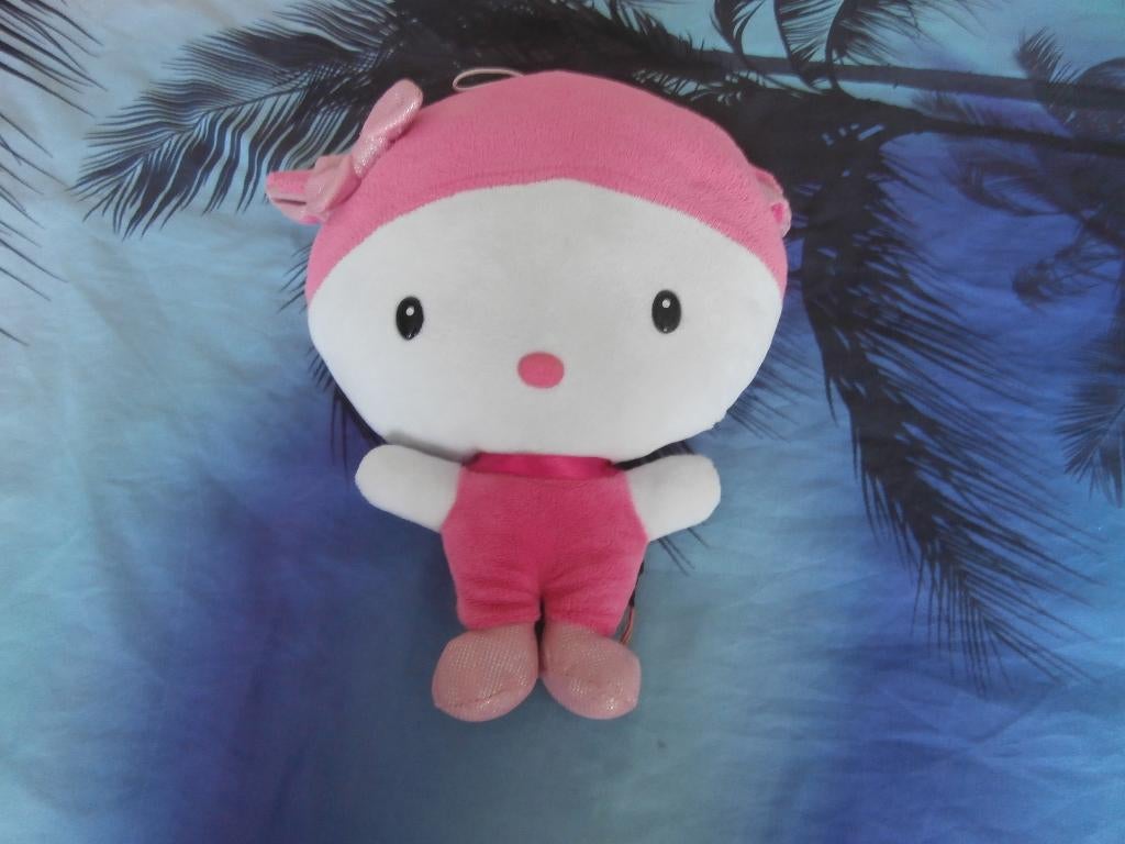 knuffel roze Hello Kitty pop, Overige typen, Ophalen of Verzenden, Zo goed als nieuw, Middelgroot (20 tot 80 cm)