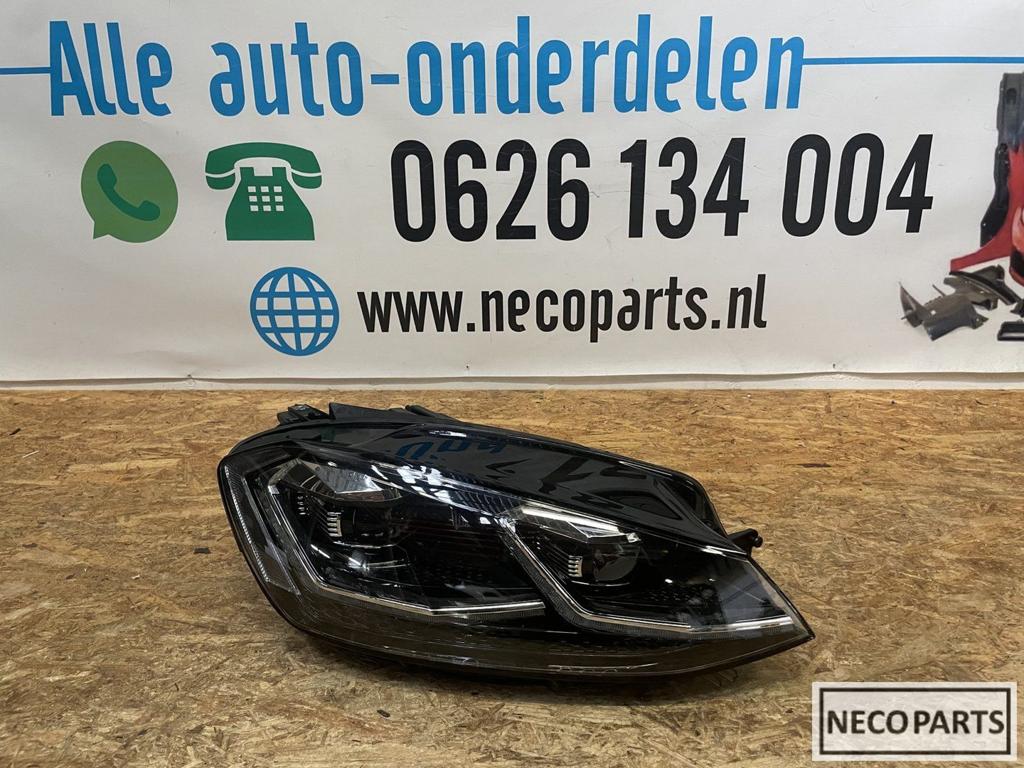 VW GOLF 7 FACELIFT R VOL LED KOPLAMP BLACK 5G1941082C, Gebruikt, -, Volkswagen, -