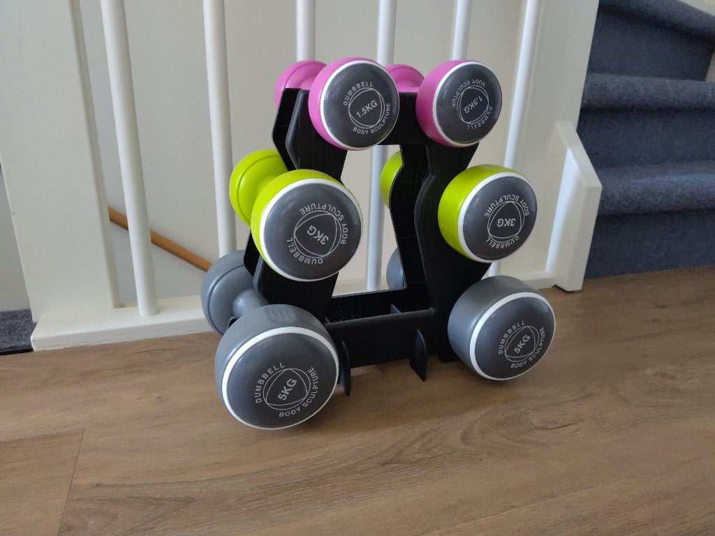 Dumbell Set 2x1.5kg, 2x3kg, 2x5kg, Ophalen, Zo goed als nieuw, Benen, Dumbbell