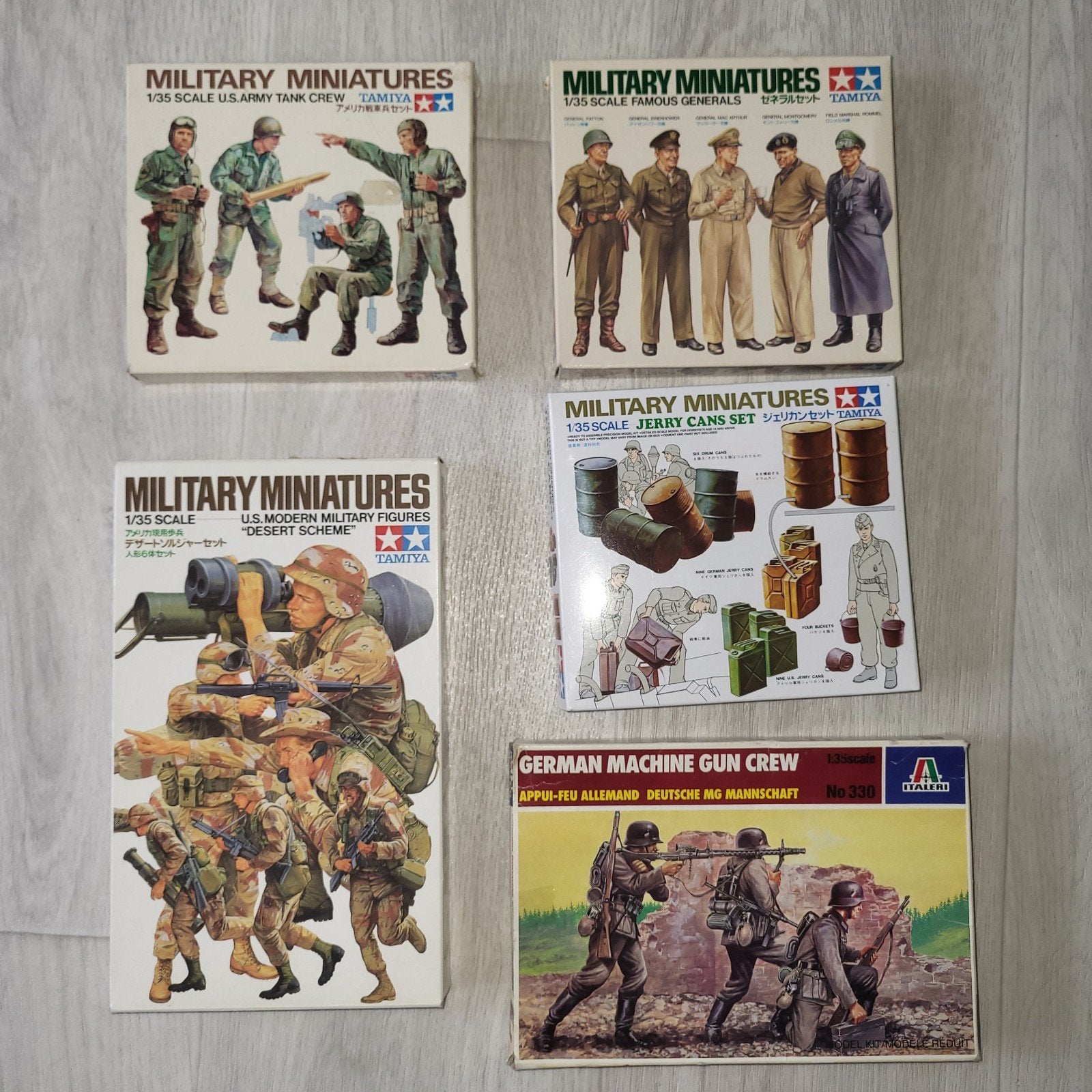 5x Tamiya & Italeri 1:35 Schaal, Ophalen of Verzenden, 1:35 tot 1:50
