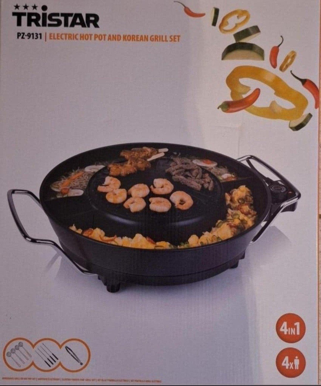 Te Koop: Tristar Hotpot Elektrisch Chinese Fondue-Korian BBQ, Ophalen, Nieuw, Elektrisch, Fondueset