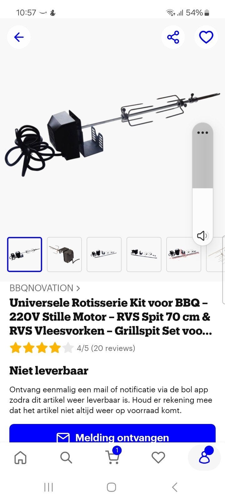 Rotisserie voor bbq, Ophalen, Nieuw, Auto