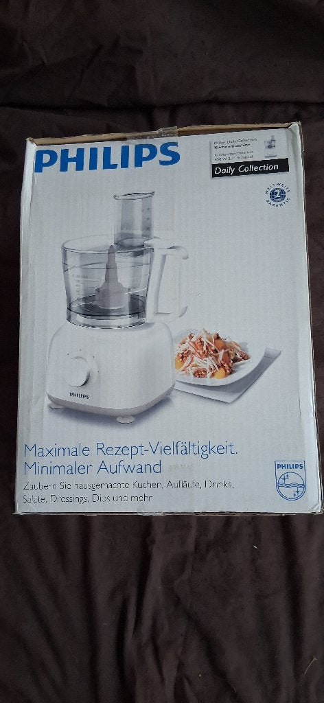 Philips keukenmachine, Witgoed en Apparatuur, 4 liter of meer, Ophalen of Verzenden, Nieuw, 3 snelheden of meer