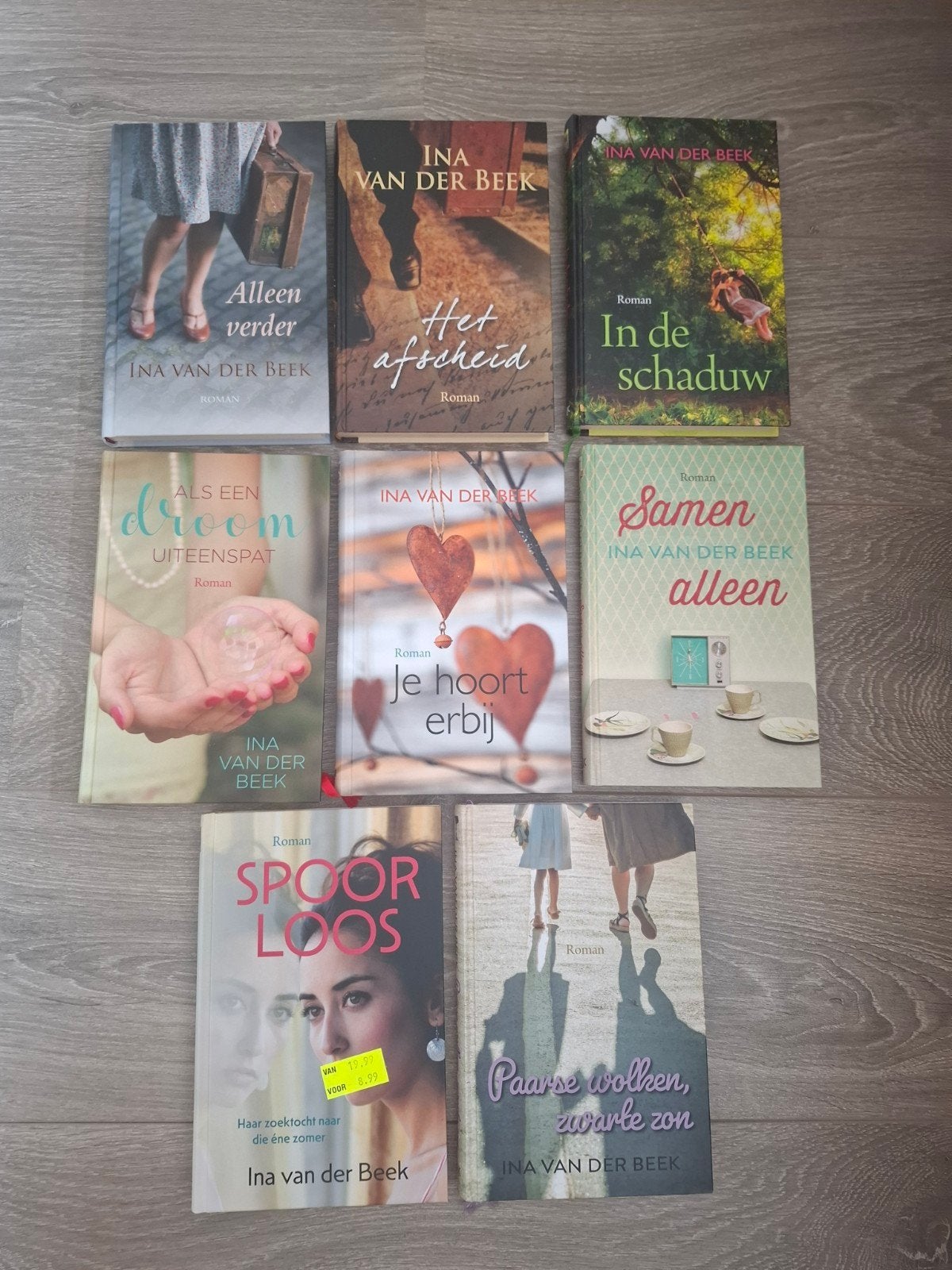 8 boeken van Ina van der Beek - Romanset, Ophalen of Verzenden