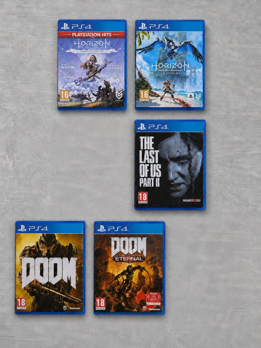 PS4 Games: Doom, Horizon, The Last of Us, Ophalen of Verzenden, Zo goed als nieuw