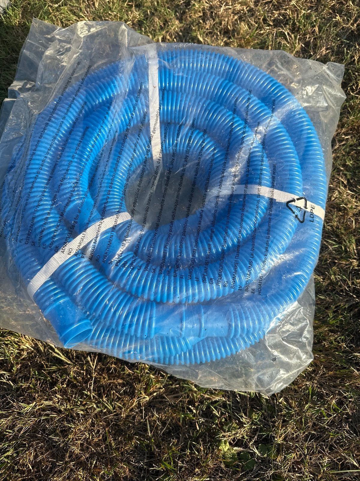 Zwembadslang blauw 32mm, 10meter lang- Nieuw in verpakking, Ophalen of Verzenden, Nieuw, Overige typen