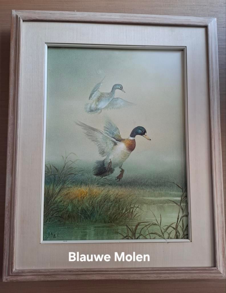 Schilderij eenden, Ophalen