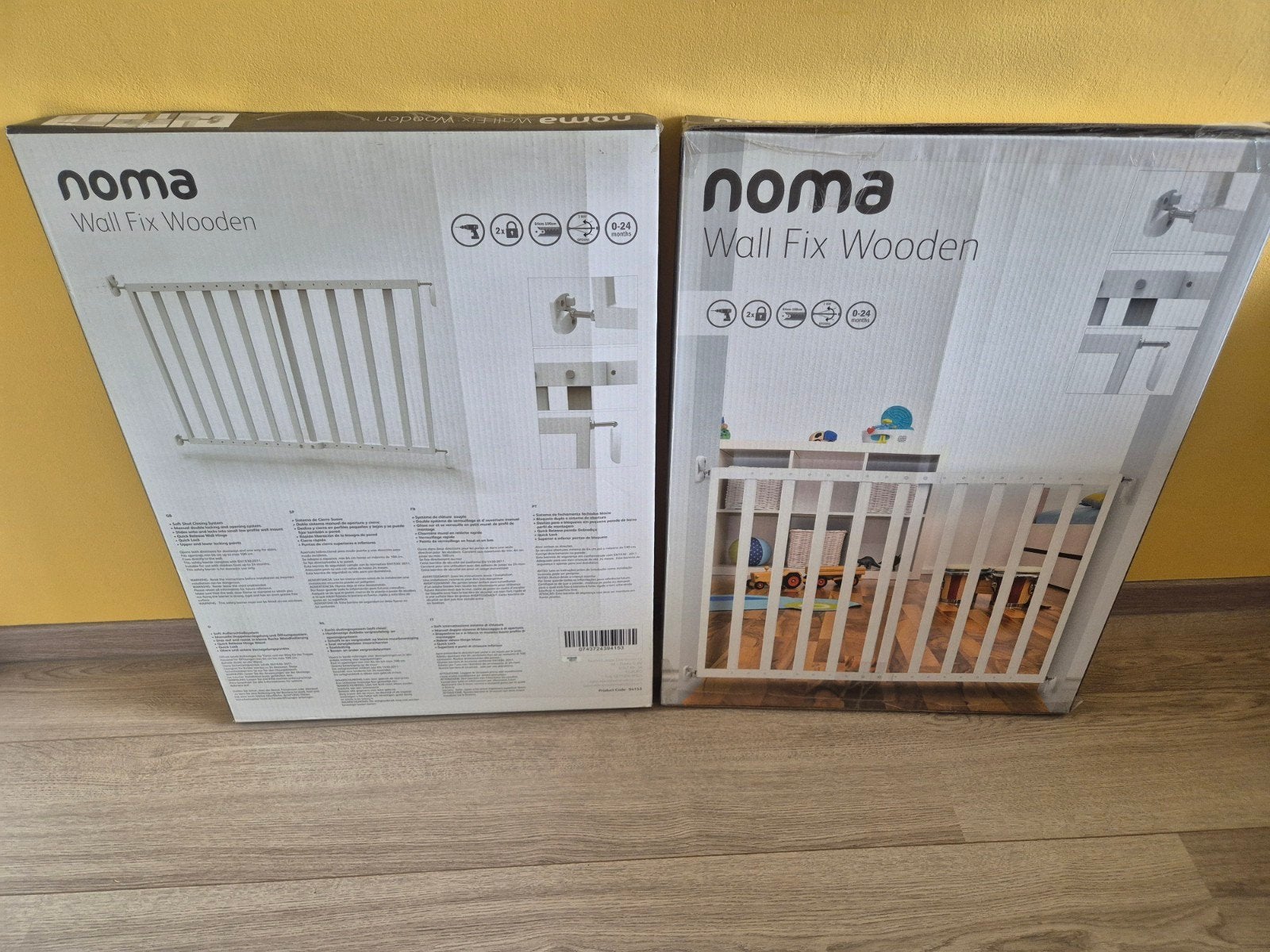 Noma Wall Fix Wooden Veiligheidshekje - Nieuw in doos, Ophalen, Nieuw, Schroefhekje, Hout