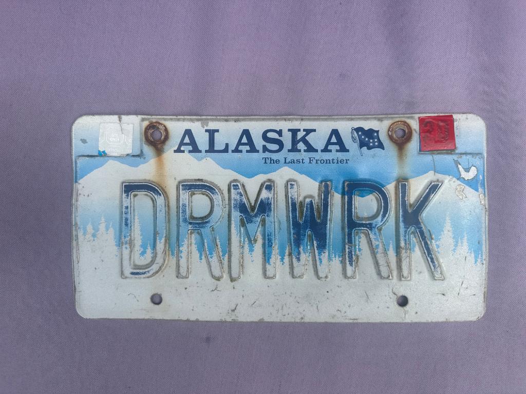 kentekenplaat Alaska (USA), Ophalen of Verzenden, Gebruikt