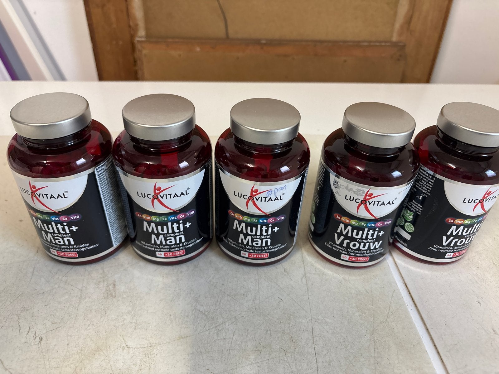 Lucovitaal Multi+ Man en Vrouw vitaminen (5 flessen), Ophalen of Verzenden, Nieuw, Poeder of Drank