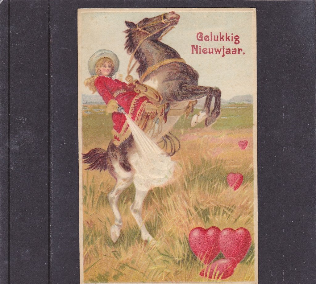 Paard met Ruiter(402), Verzenden, Voor 1920, Ongelopen, Overige thema's