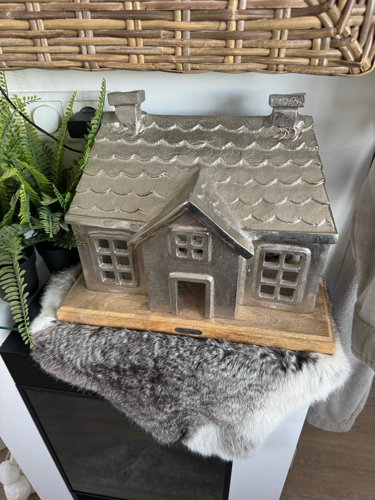 Riviera Maison huis collectors item, Ophalen of Verzenden, Metaal, Zilver, Landelijk