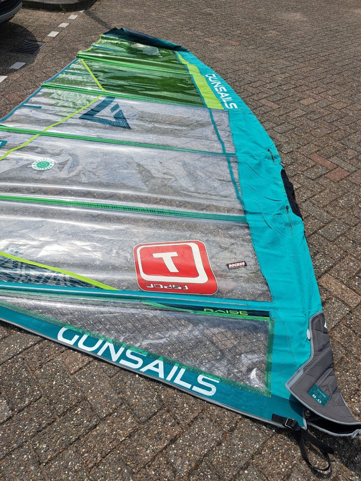 Gunsails Raise 8.0 Windsurfzeil (foil), Watersport en Boten, Ophalen, Zo goed als nieuw, Zeil