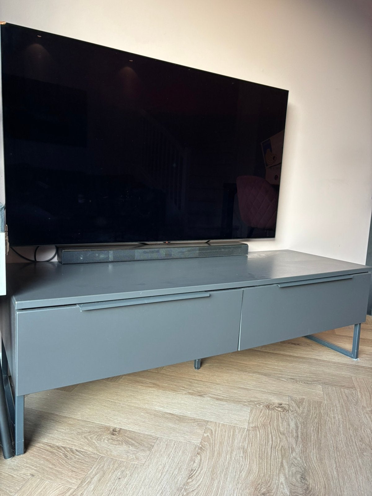 Tv kast 140 cm, Ophalen, 100 tot 150 cm, Zo goed als nieuw, Minder dan 100 cm