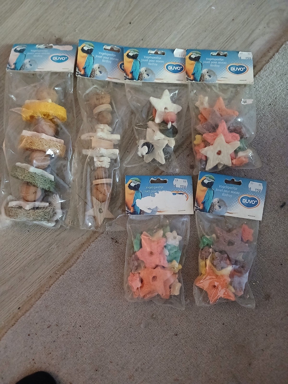 Vogelspeeltjes, Ophalen, Kooi-accessoires