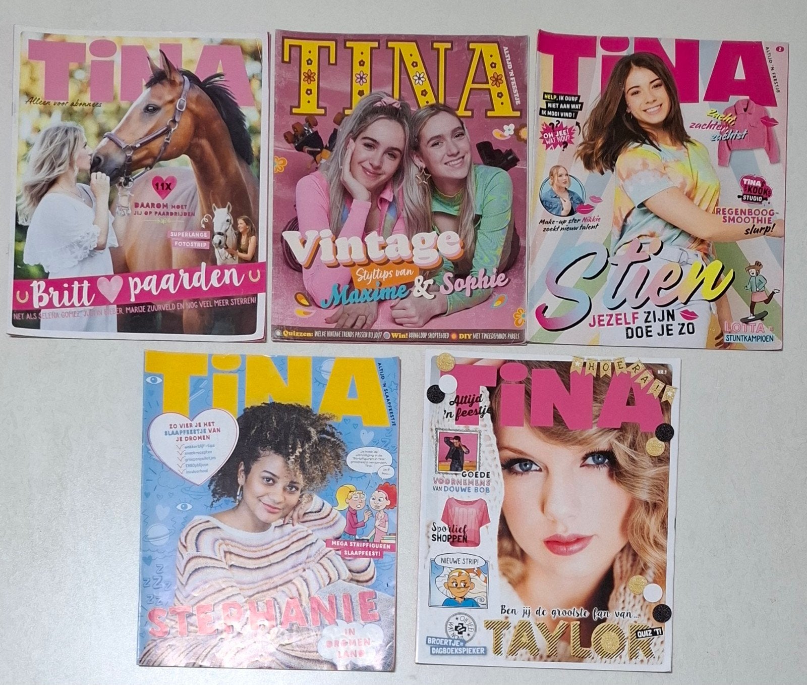 Tina tijdschriften setje nr 1 (5 stuks), Ophalen of Verzenden, Zo goed als nieuw, Overige typen