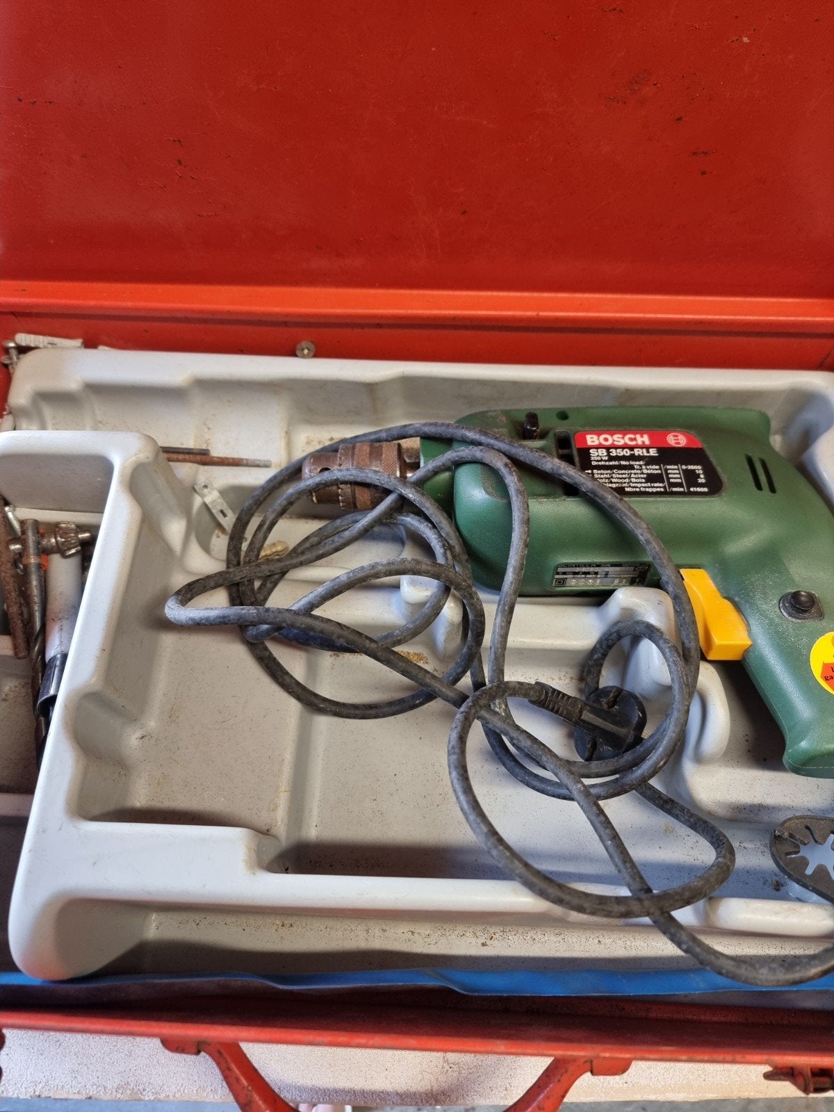 Bosch SB 350-RLE Klopboormachine - Gebruikt, Doe-het-zelf en Verbouw, Boormachine, Gebruikt, Ophalen of Verzenden, Minder dan 400 watt