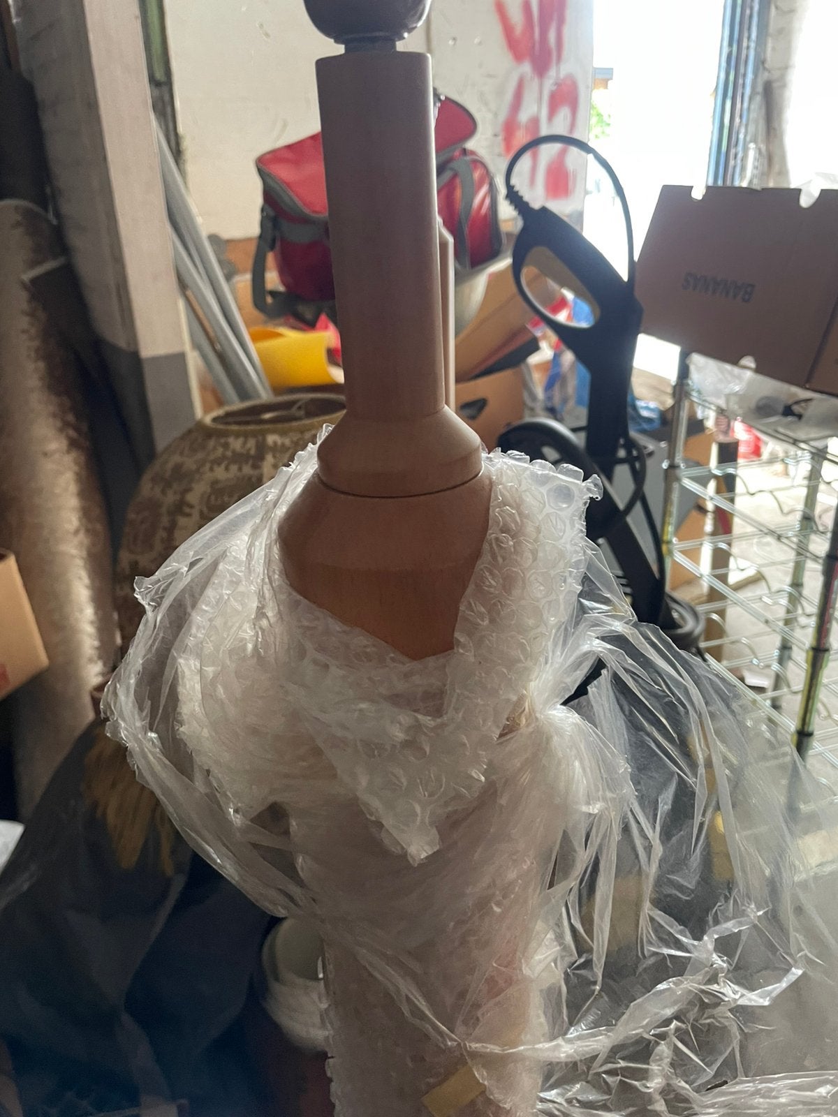 hoge houte massiefe lampenvoeten 2x, Ophalen, Nieuw, Minder dan 100 cm