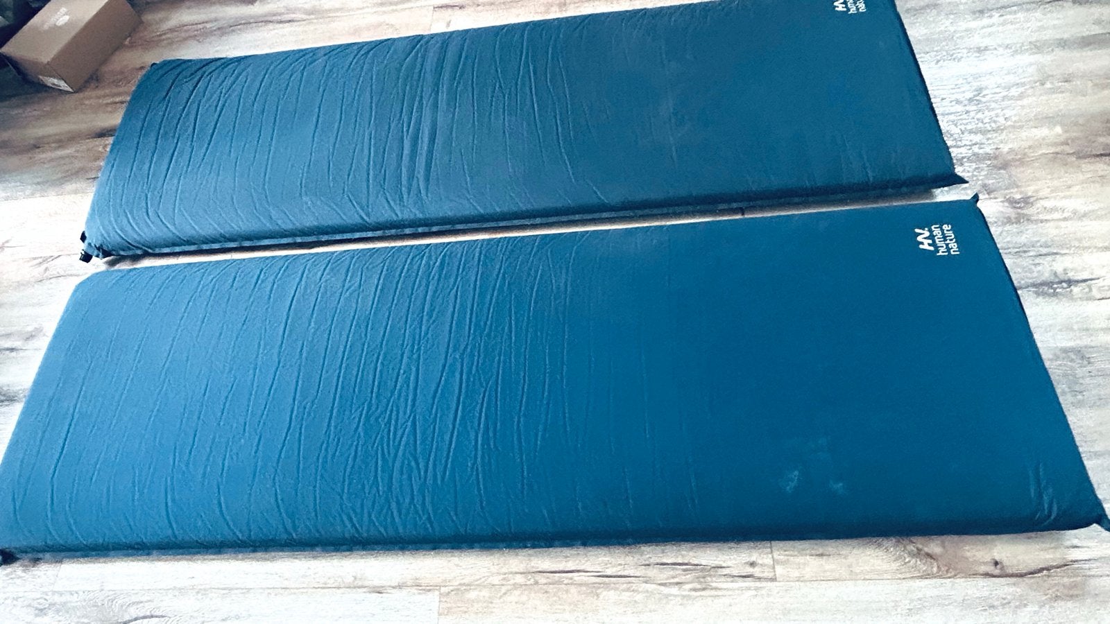 Zelfopblazende slaapmatten Human Nature 200x60 cm (2 stuks), Ophalen, Gebruikt, 1-persoons