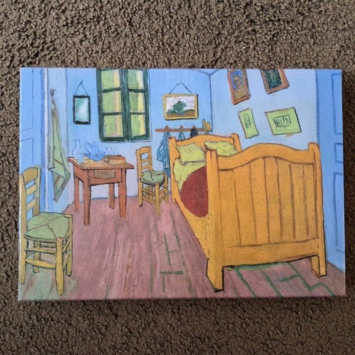 Van Gogh De Slaapkamer 1000 stukjes puzzel, Ophalen of Verzenden, Meer dan 50 stukjes, Gebruikt, 6 jaar of ouder