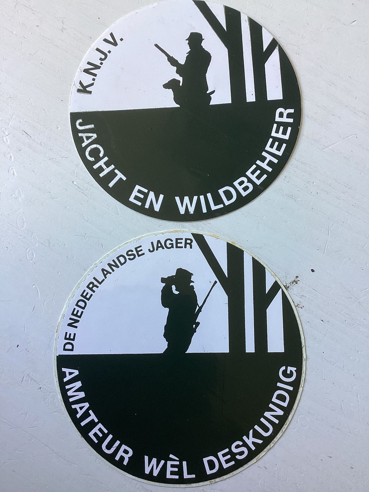 2 stickers Jacht/jagen, Verzenden, Zo goed als nieuw, Dier en Natuur