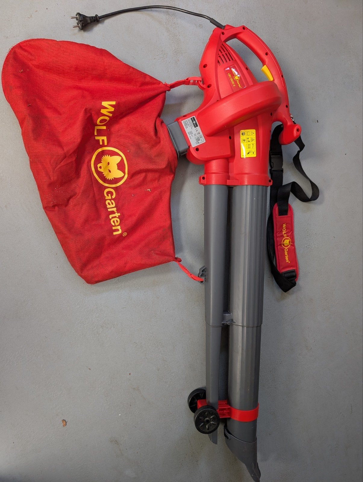 Wolf-Garten LBV 2600 E | Bladblazer | Versnipperfunctie, Ophalen, Zo goed als nieuw, Met opvangzak, Wolf-Garten
