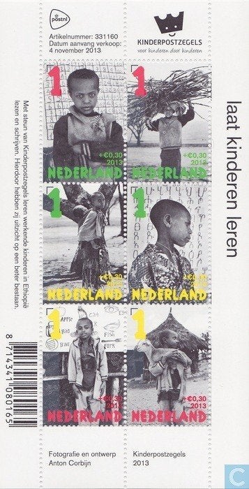 Nederland NVPH nr 3107 postfris Kinderpostzegels 2013, Postzegels en Munten, Postzegels | Nederland, Ophalen of Verzenden, Na 1940
