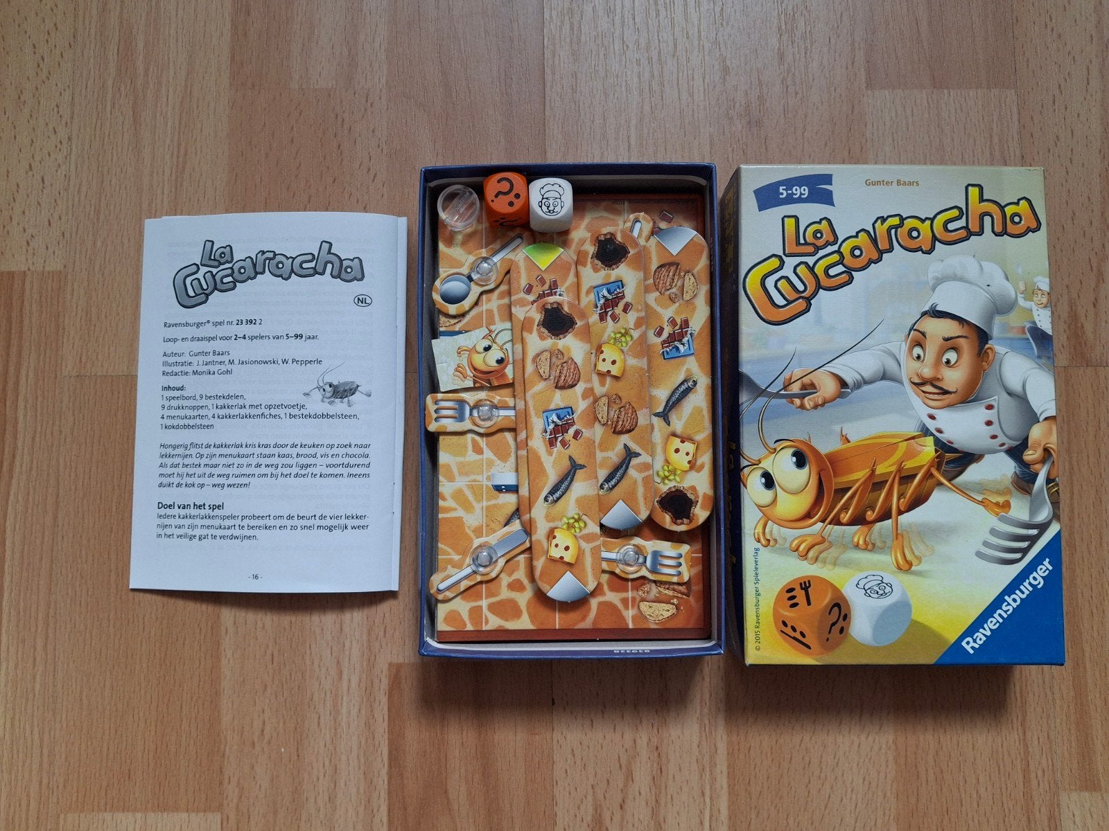 La Cucaracha spel, Ophalen of Verzenden, Zo goed als nieuw, Ravensburger, Een of twee spelers