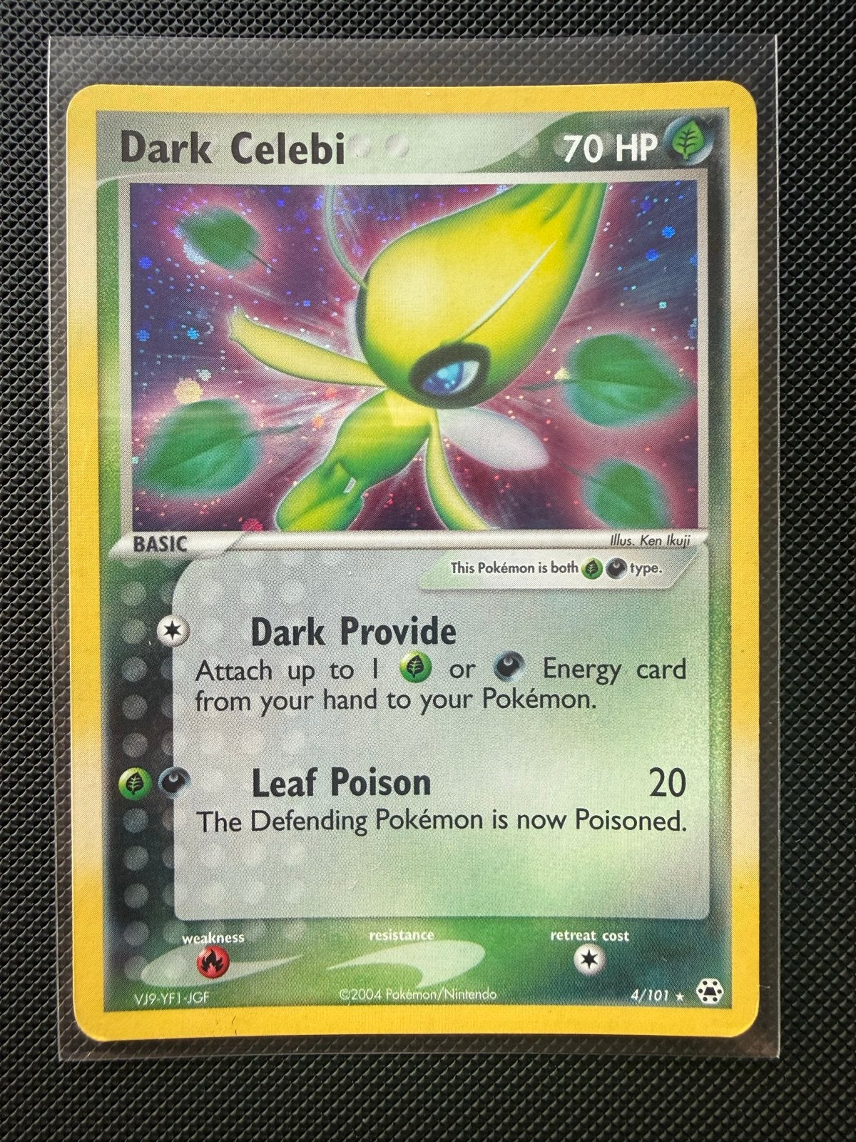 Dark Celebi Pokémon Kaart 4/101 EX Team Rocket Returns, Ophalen of Verzenden, Zo goed als nieuw, Losse kaart