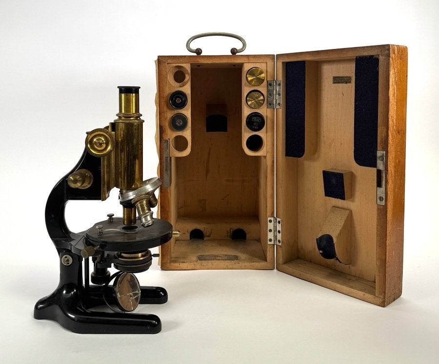 356. Microscoop, Carl Zeiss - Duitsland, 20e eeuw, Ophalen