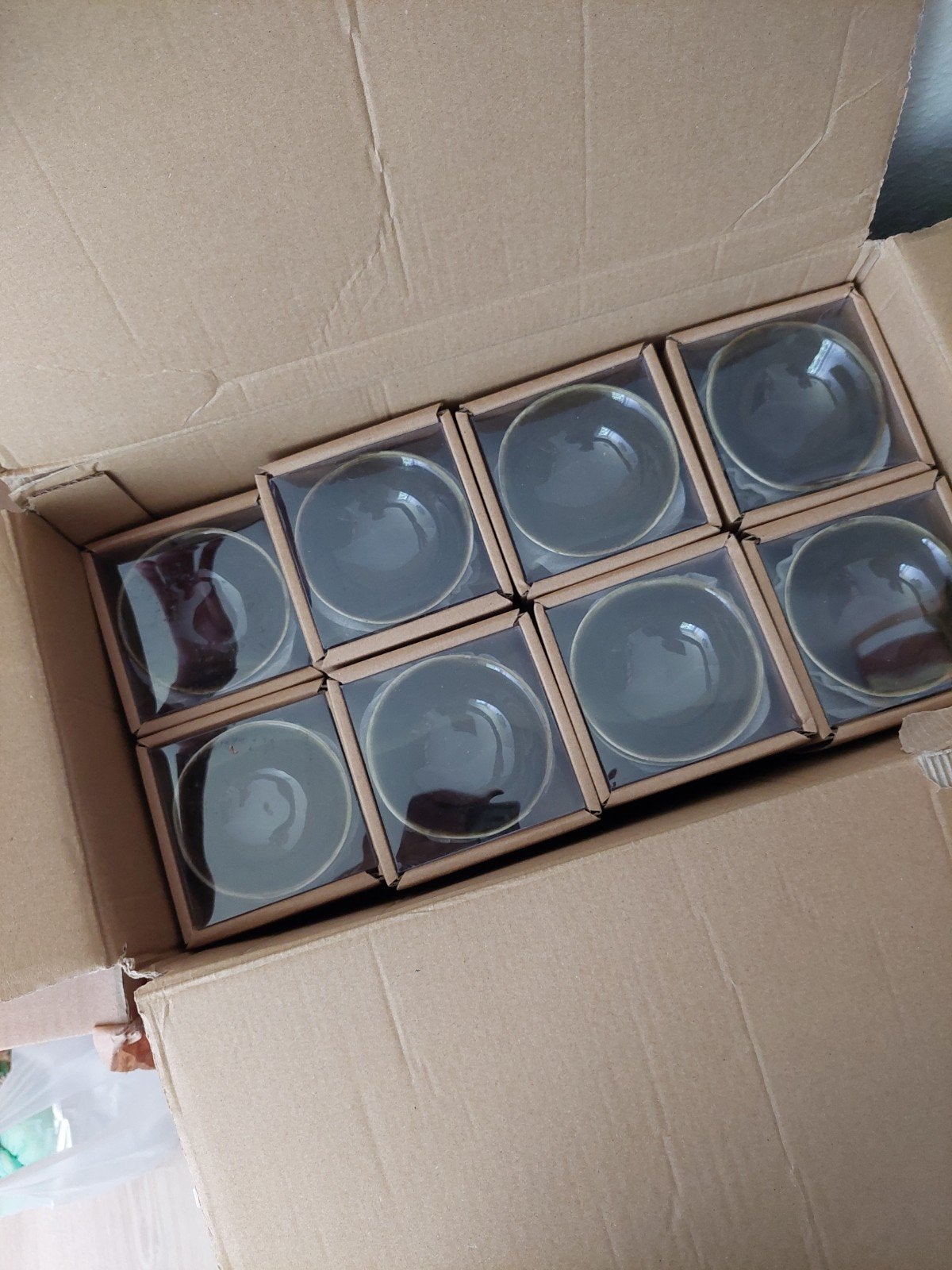 30 Kleine schaaltjes servies, donkergroen, Ophalen of Verzenden, Nieuw, Overige stijlen, Schaal of Schalen